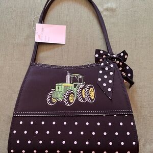 NWT Black and white  Polka Dot Shoulder Bag